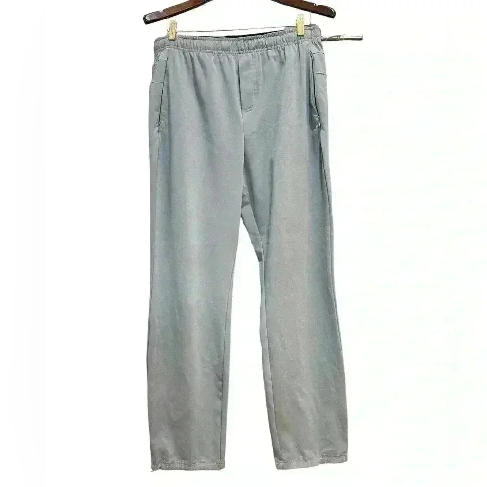 Glyder Mens Athletic Pants with pockets Gray Size L